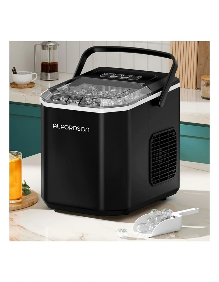 Portable Ice Maker With Handle in Black image 2