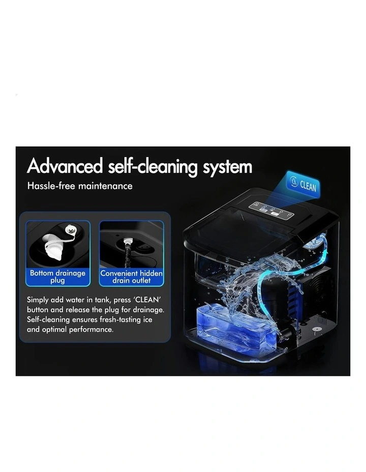 Portable Ice Maker With Handle in Black image 6