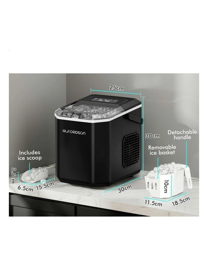 Portable Ice Maker With Handle in Black image 7