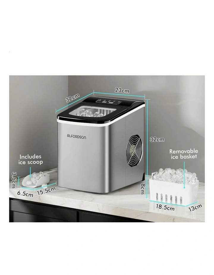 Portable Ice Maker Machine 2.2L in Silver image 7