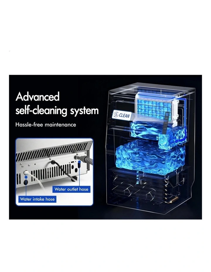 Commercial Ice Maker Machine 45kg in Stainless Steel image 6