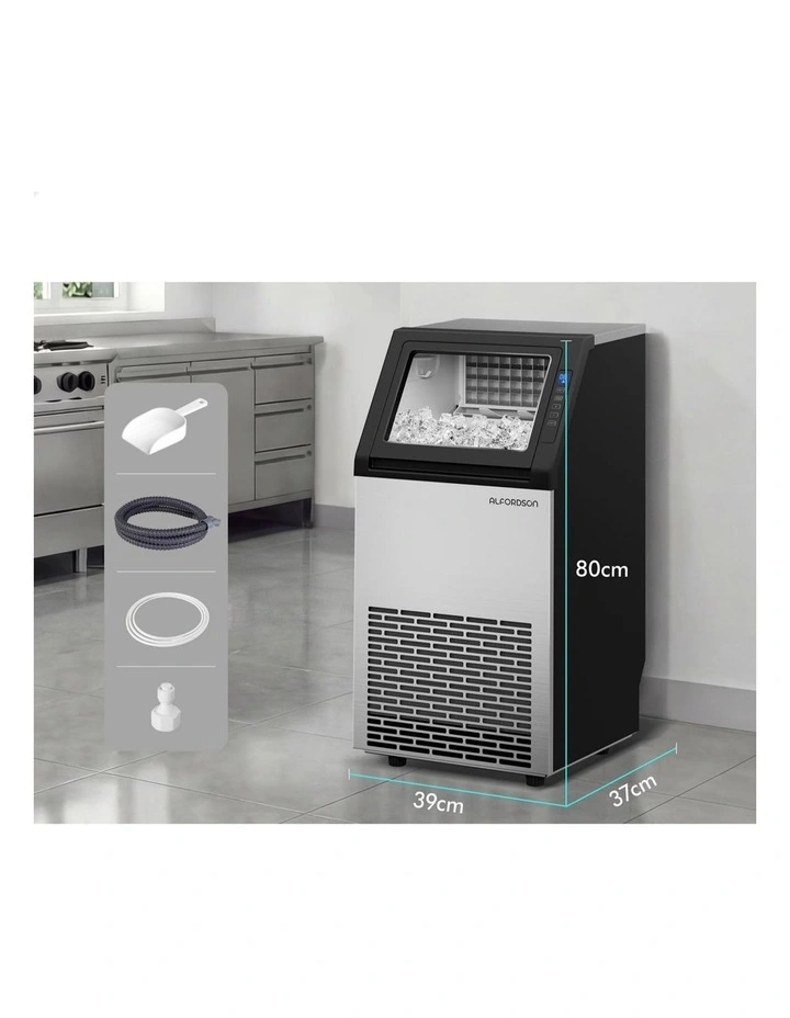 Commercial Ice Maker Machine 45kg in Stainless Steel image 7