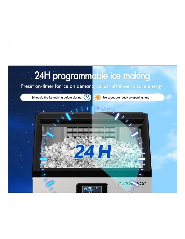 Commercial Ice Maker Machine 45-60kg in Stainless Steel image 5