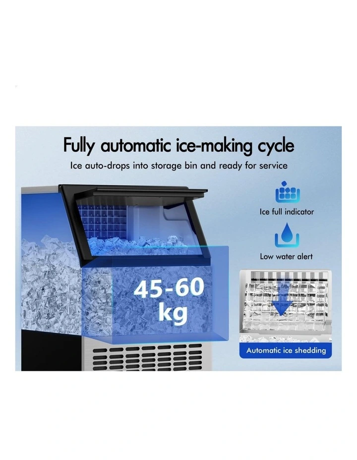 Commercial Ice Maker Machine 45-60kg in Stainless Steel image 6