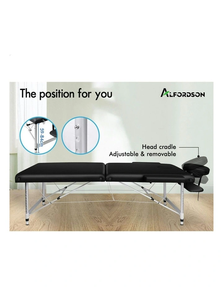 Portable Massage Table 55cm in Black image 3