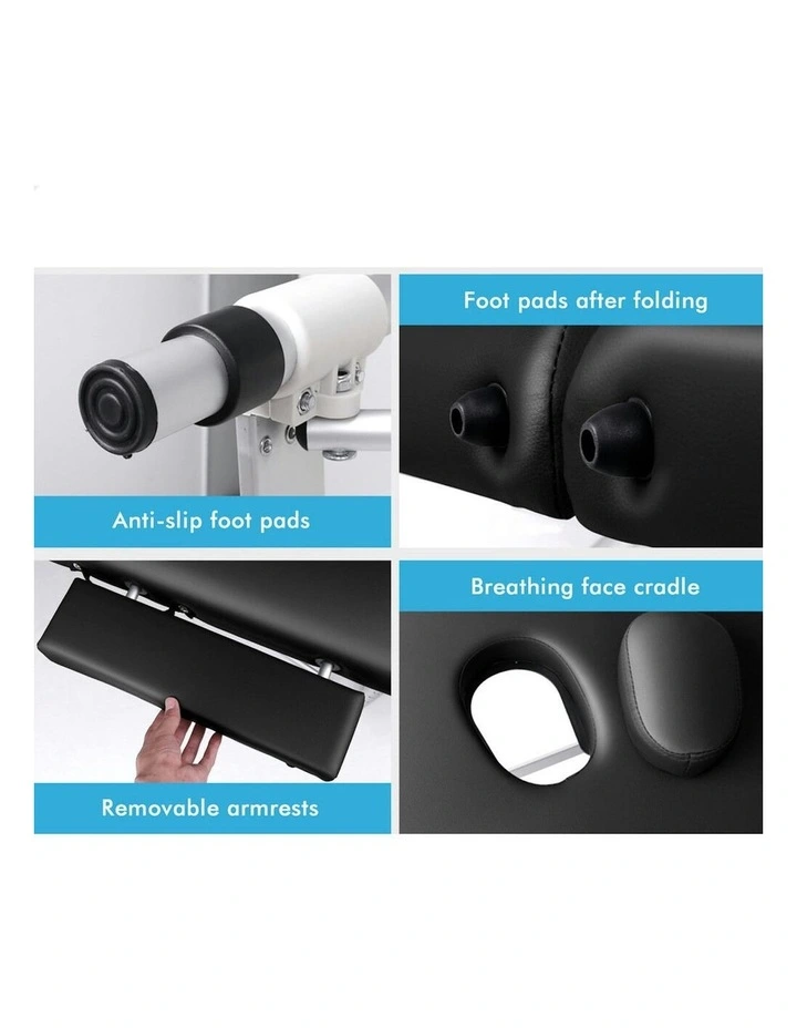 Portable Massage Table 55cm in Black image 7