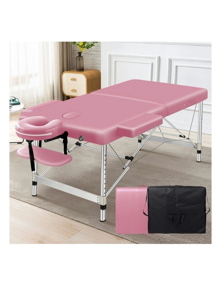 Portable Massage Table 75cm in Pink image 2