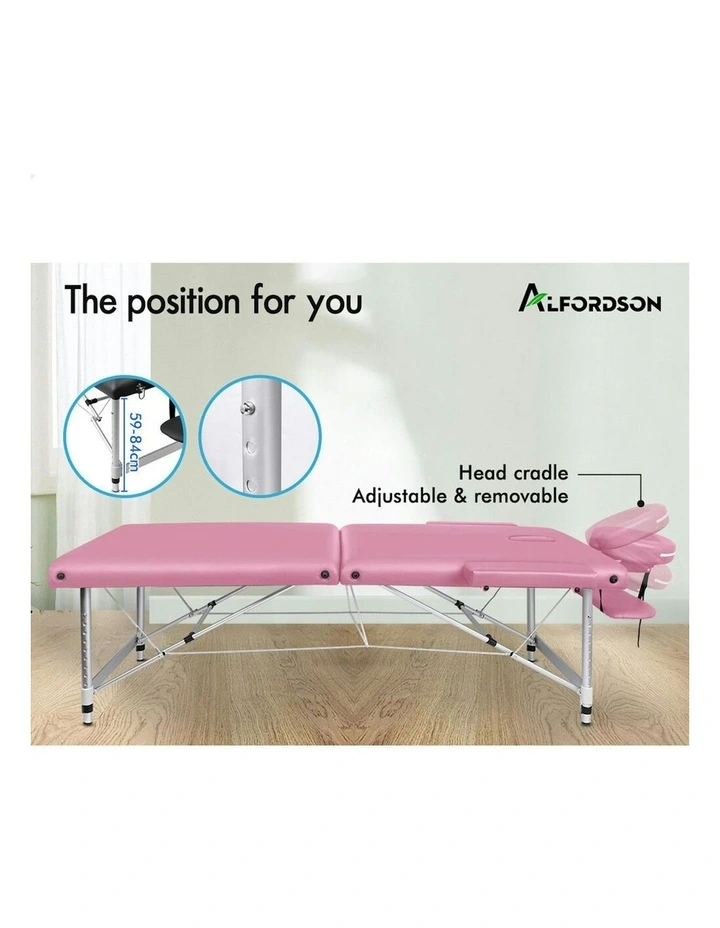 Portable Massage Table 75cm in Pink image 3