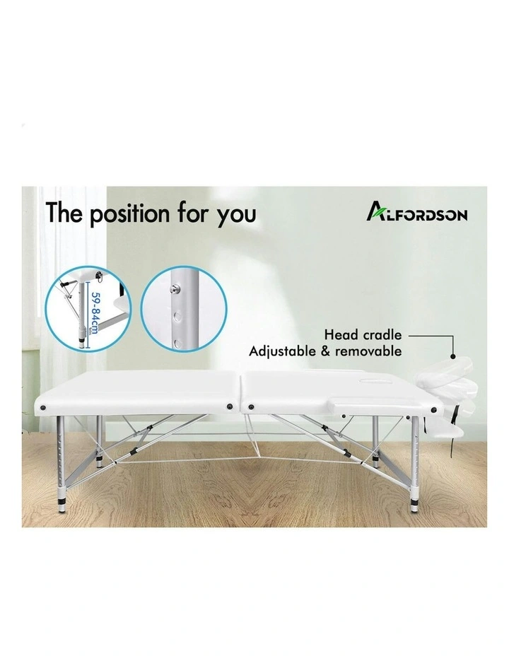 Portable Massage Table 75cm in White image 3