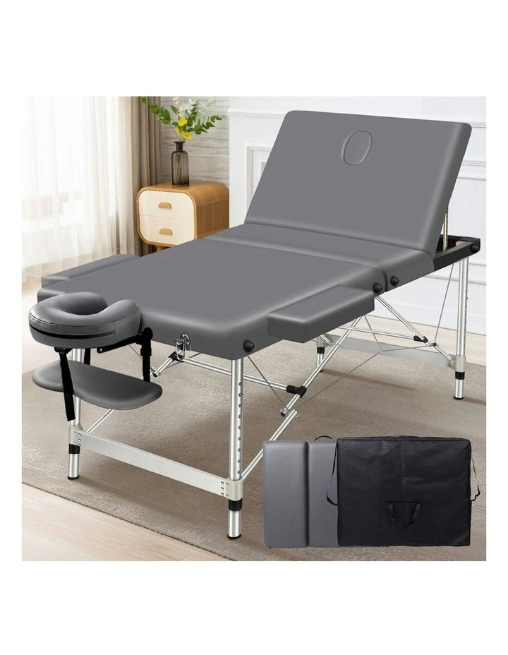 3 Fold Massage Table 65cm in Grey image 2