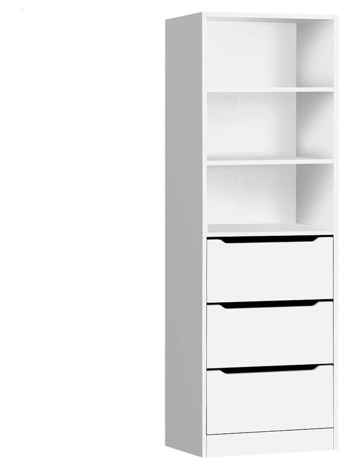 3 Drawers Office Storage Cabinet in White image 1