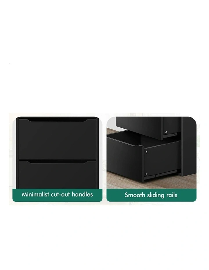 7 Drawers Office Storage Cabinet in Black image 5