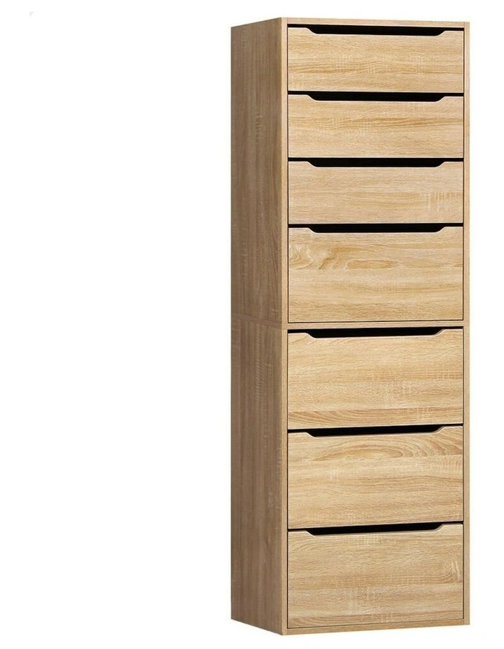 7 Drawers Office Storage Cabinet in Wood image 1