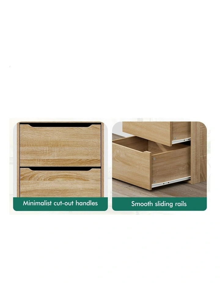 7 Drawers Office Storage Cabinet in Wood image 5
