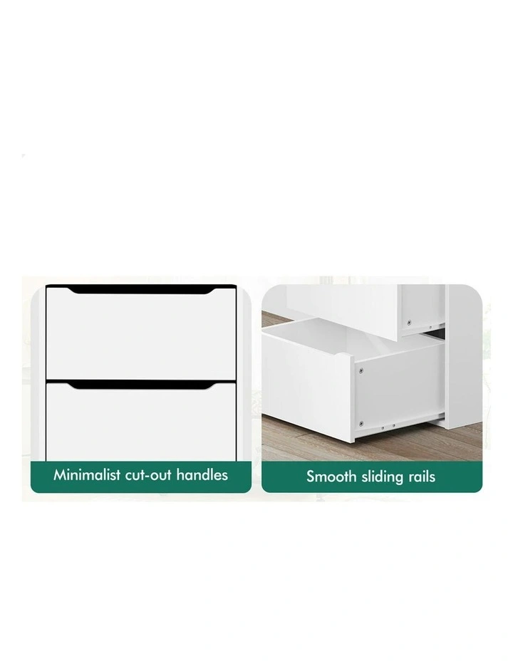 7 Drawers Office Storage Cabinet in White image 5