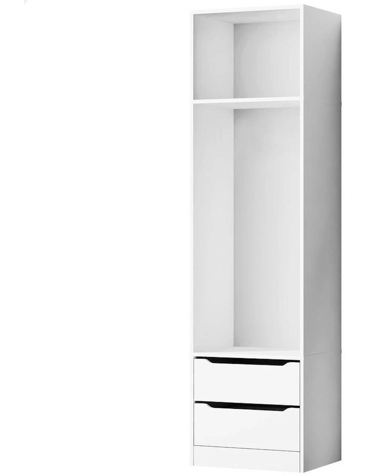 2 Drawers Office Storage Cabinet in White image 1