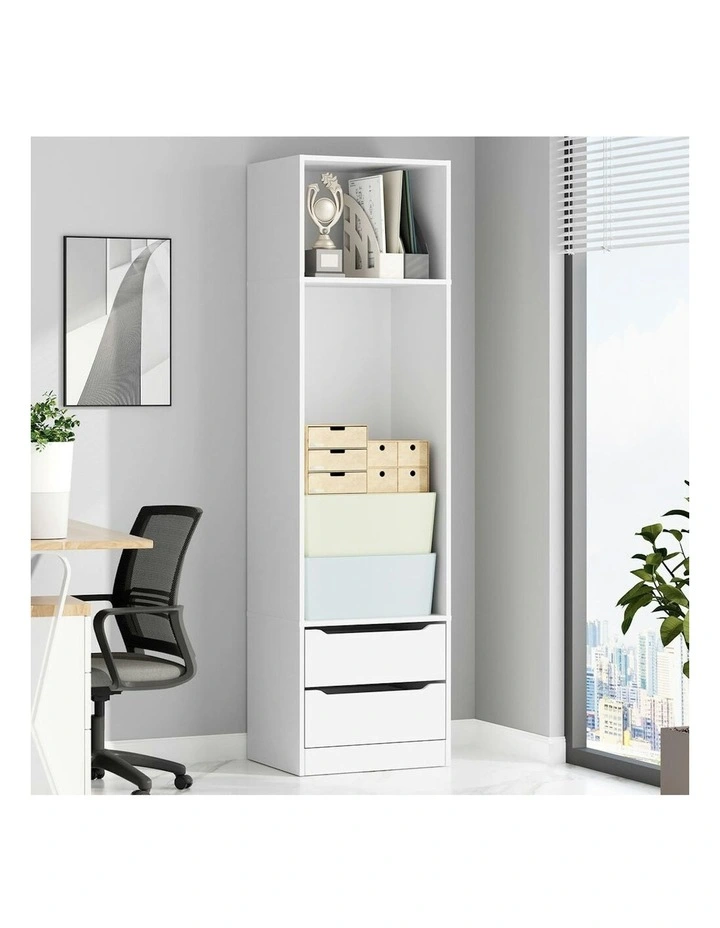 2 Drawers Office Storage Cabinet in White image 2