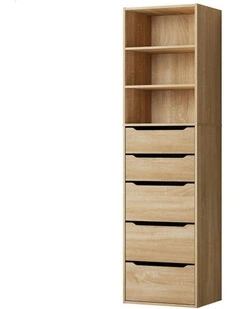 5 Drawers Office Storage Cabinet in Wood