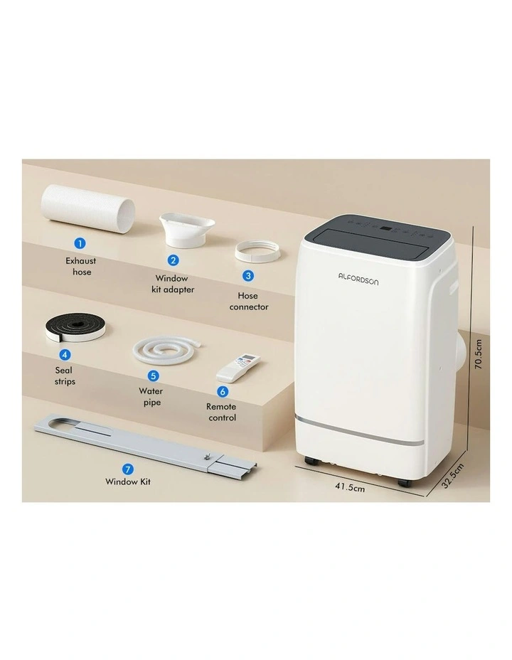 5-in-1 Portable Air Conditioner 12000BTU in White image 5