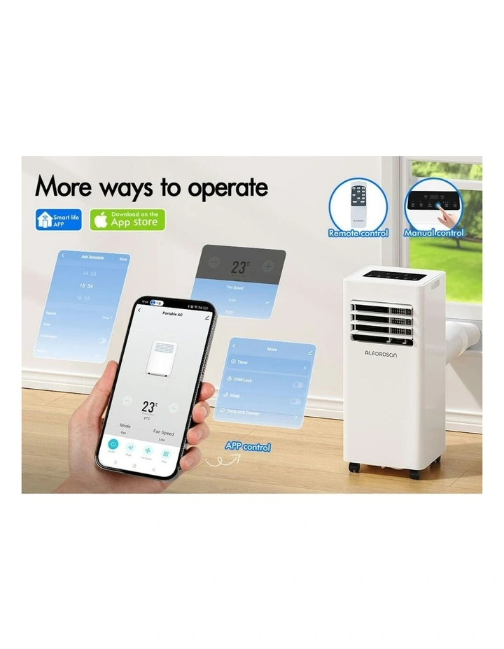 Cooling Fan 4-in-1 Dehumidifier Wi-Fi Portable Air Conditioner 5000BTU in White image 4