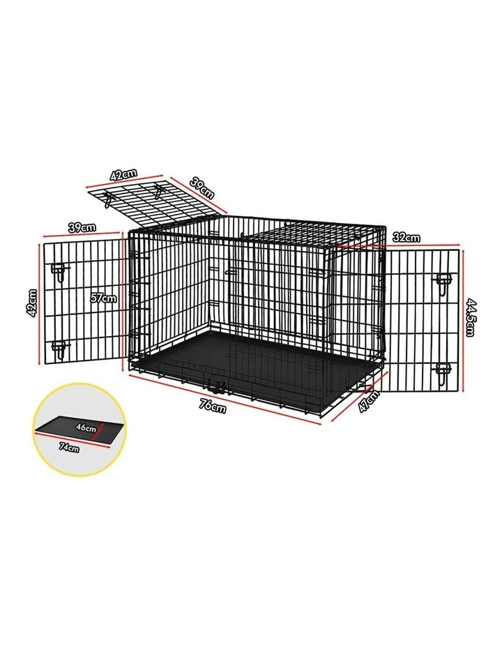 Large Dog Cage 30 Inch in Black image 6