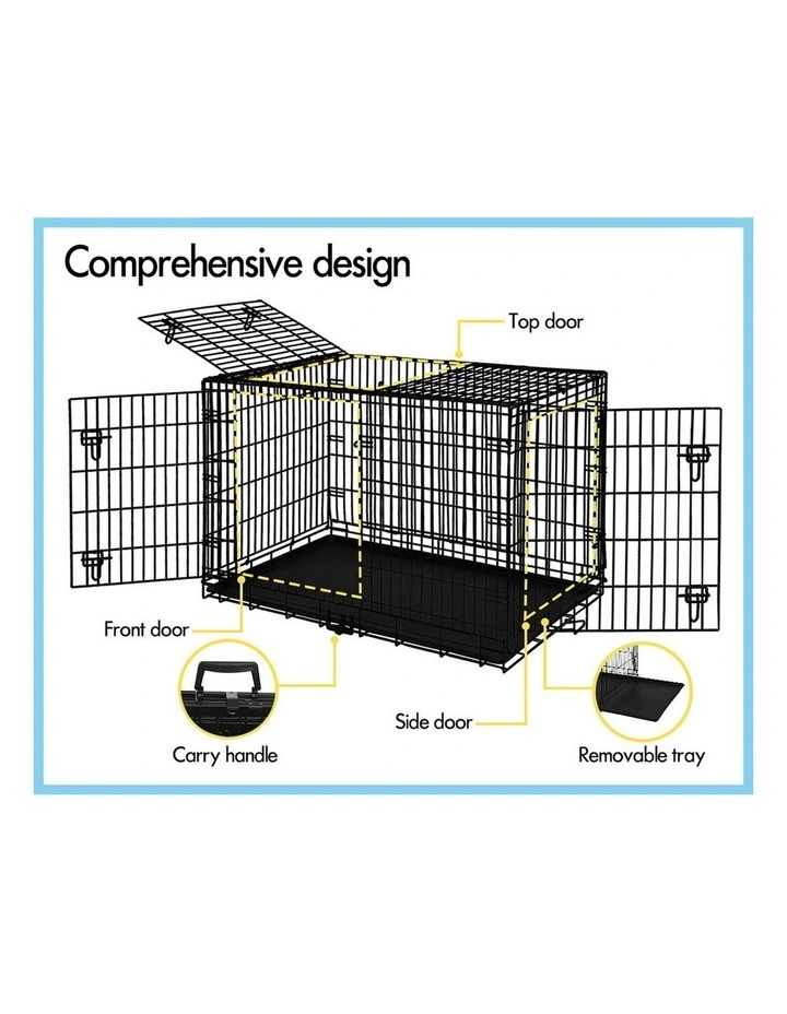 Large Dog Cage 36 Inch in Black image 3