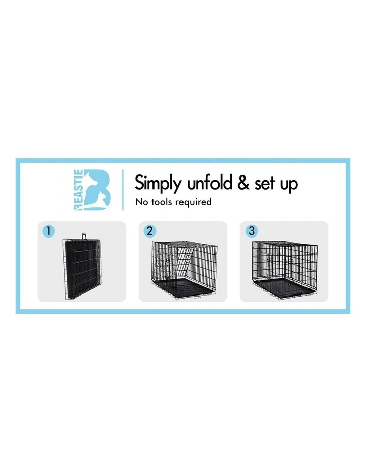 Large Dog Cage 36 Inch in Black image 7