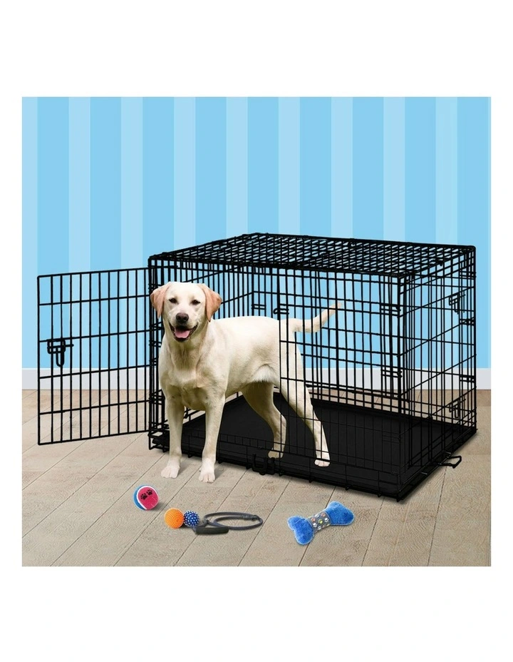 Large Dog Cage 42 Inch in Black image 2