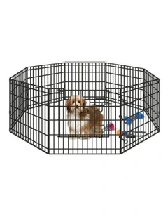 Large Pet Playpen 24 Inch in Black