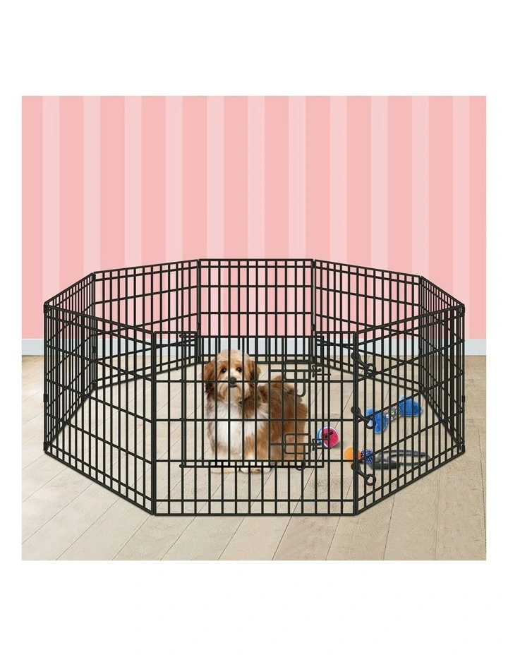 Large Pet Playpen 24 Inch in Black image 2