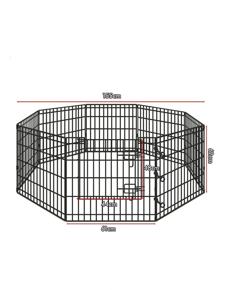 Large Pet Playpen 24 Inch in Black image 7