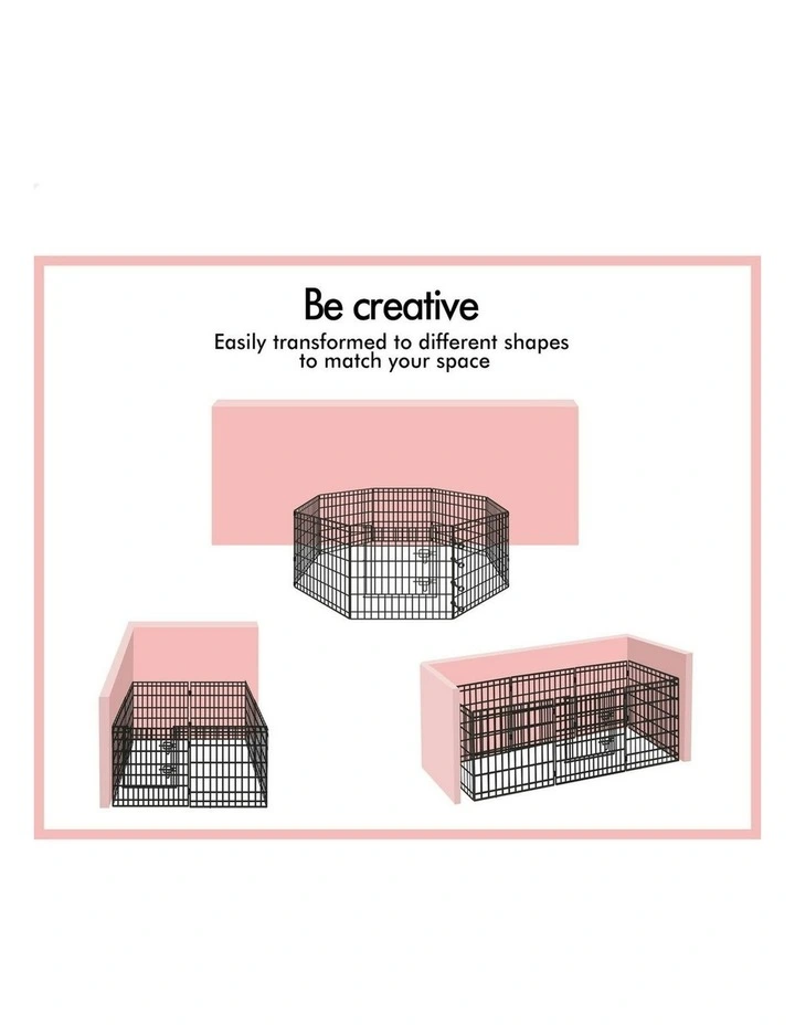 Large Pet Playpen 30 Inch in Black image 3