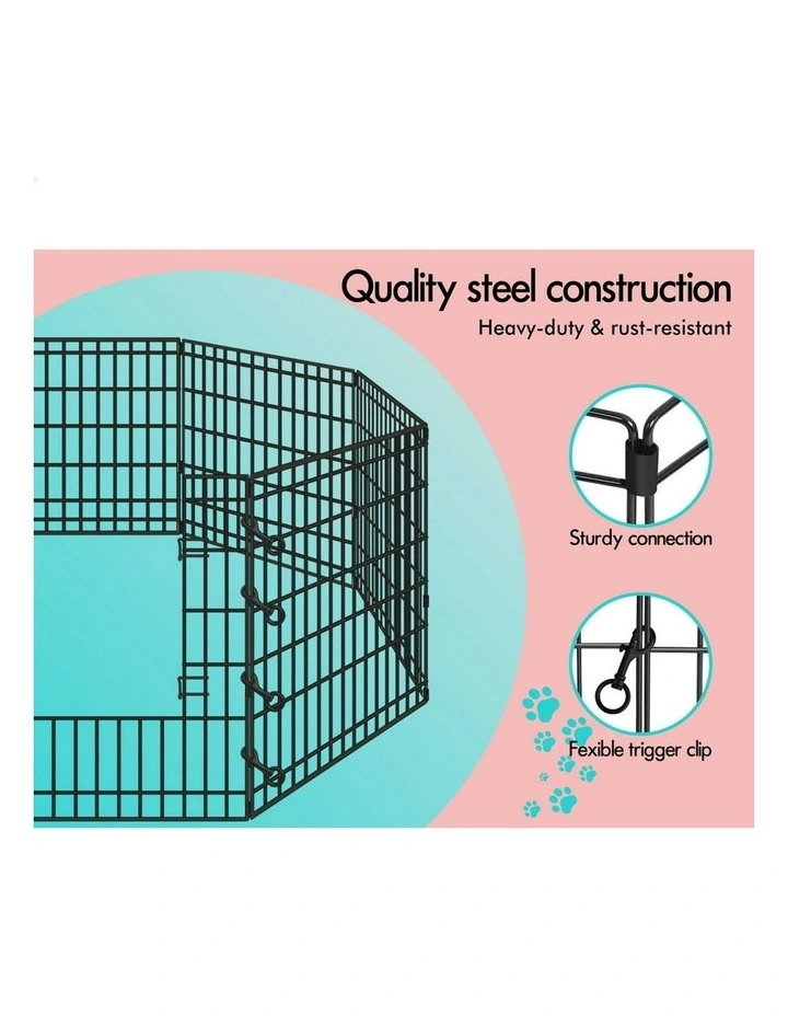 Large Pet Playpen 30 Inch in Black image 4