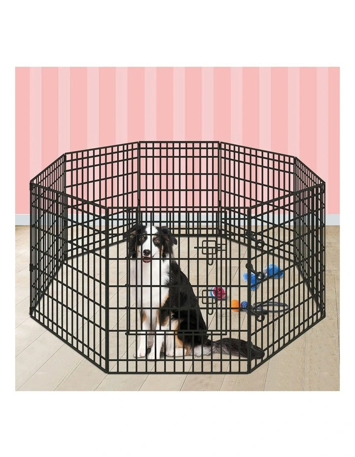 Large Pet Playpen 36 Inch in Black image 2