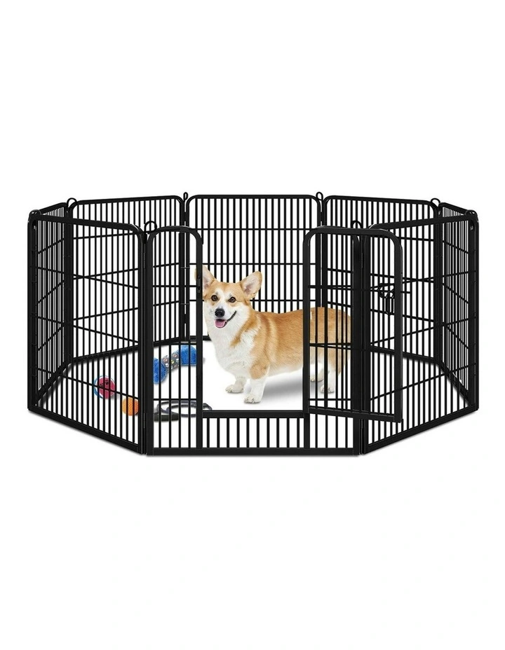 Large Pet Playpen 24 Inch in Black image 1