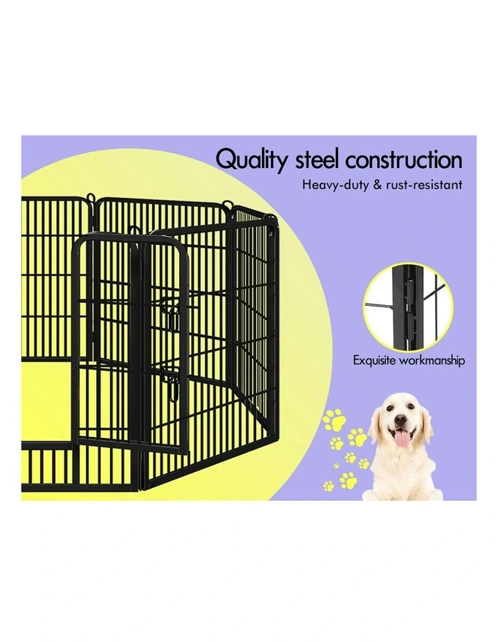 Large Pet Playpen 32 Inch in Black image 4