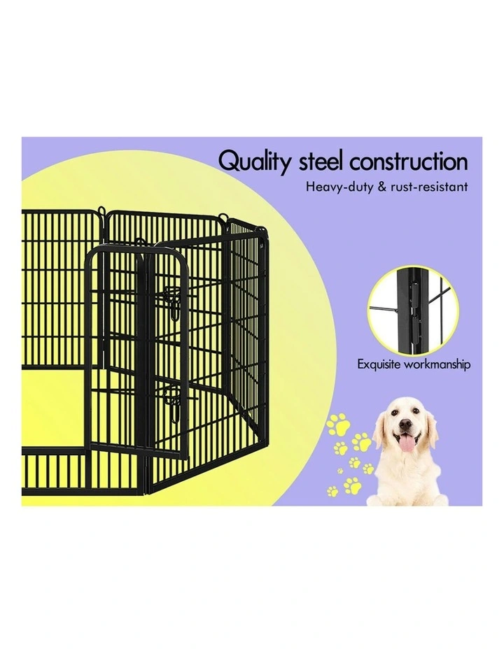 Large Pet Playpen 40 Inch in Black image 4
