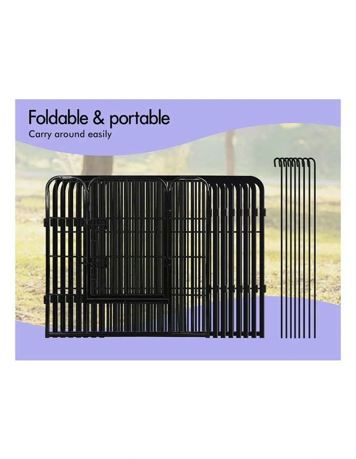 Large Pet Playpen 40 Inch in Black image 5