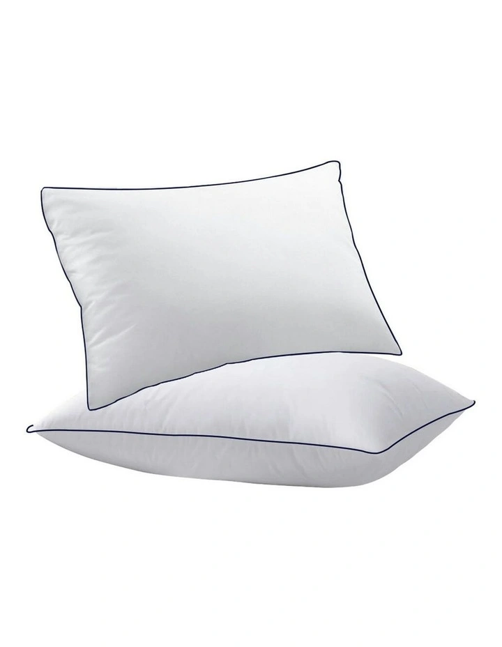 Microfibre Soft Pillow Pack Of 2 in White image 1