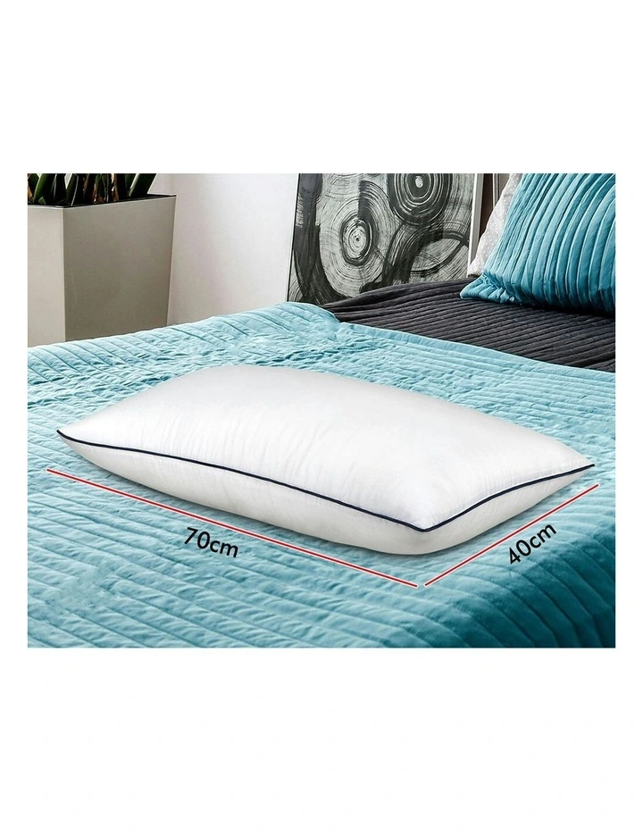 Microfibre Soft Pillow Pack Of 2 in White image 6