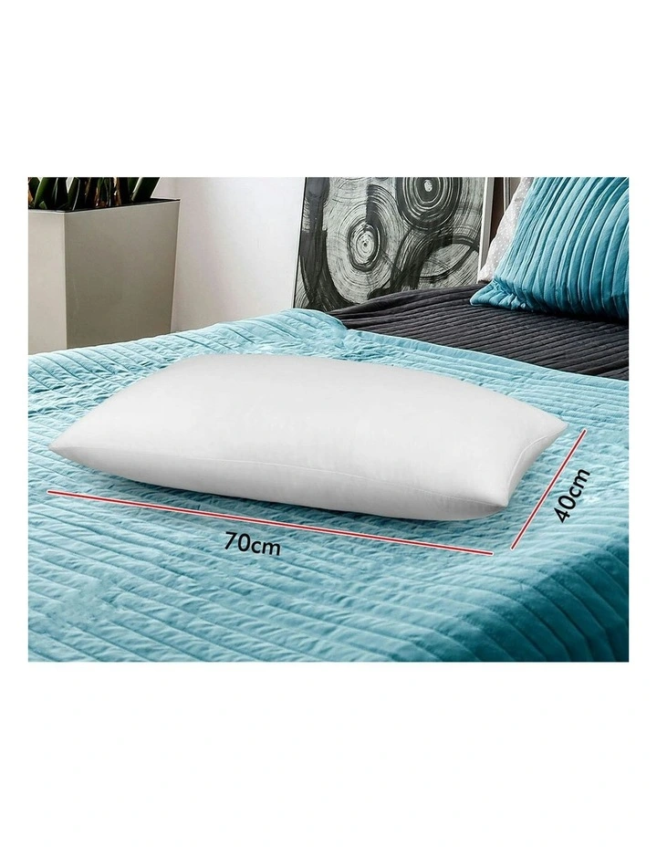 Standard Microfibre Soft Pillow Pack Of 2 in White image 6