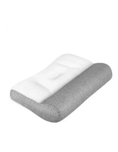 Cervical Ergonomic Contour Neck Orthopedic Pain Relief Bed Pillow in White