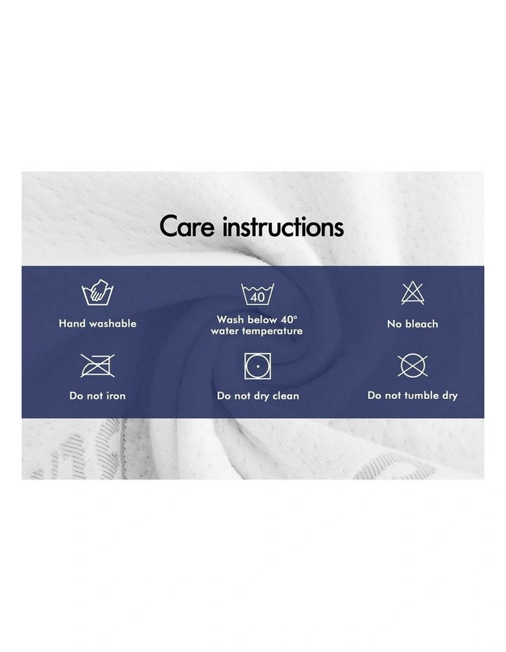 Memory Foam Pillow Pack Of 2 in White image 6