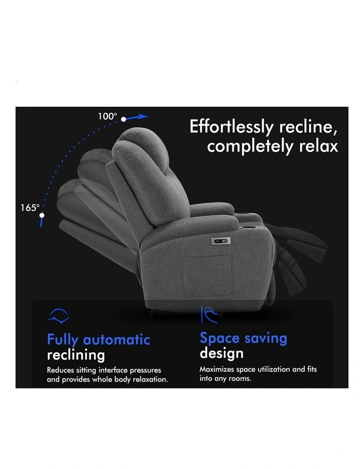 Massage Electric Lift Recliner Chair in Grey image 3
