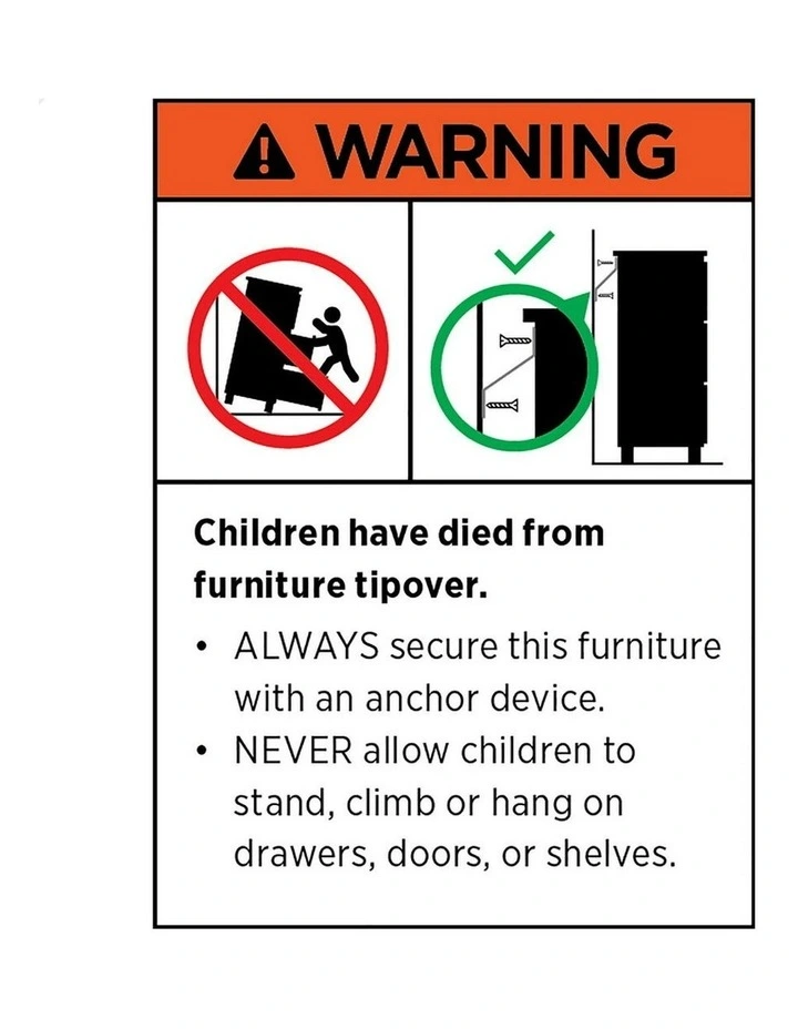 Cabinet Storage Fluted Doors Buffet Sideboard Cupboard in Black image 3