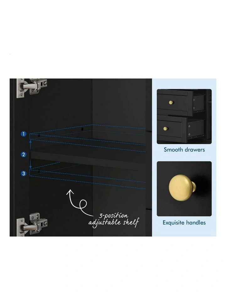 Buffet Sideboard in Black image 5