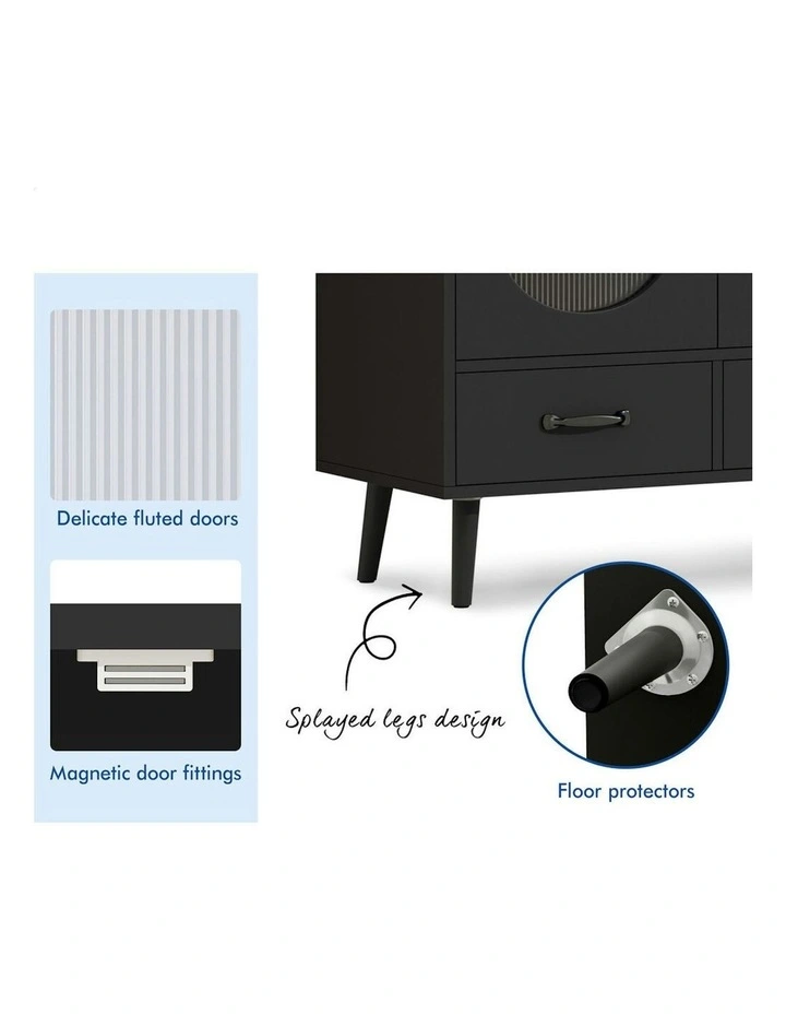 Buffet Sideboard in Black image 5