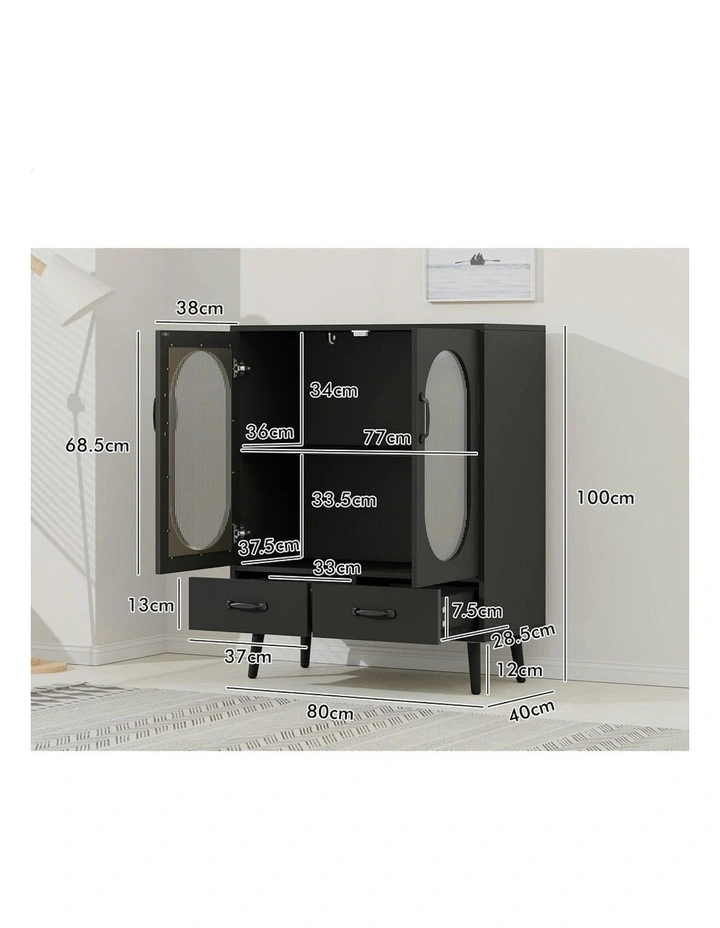 Buffet Sideboard in Black image 6