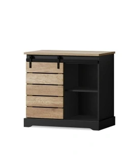 Sliding Door Buffet Sideboard in Multi