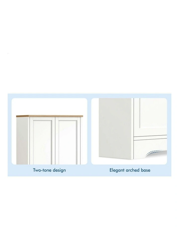 Buffet Sideboard Cupboard Storage Cabinet in White image 5